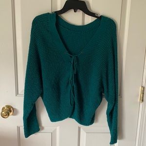 Front Lace up sweater from Nordstrom